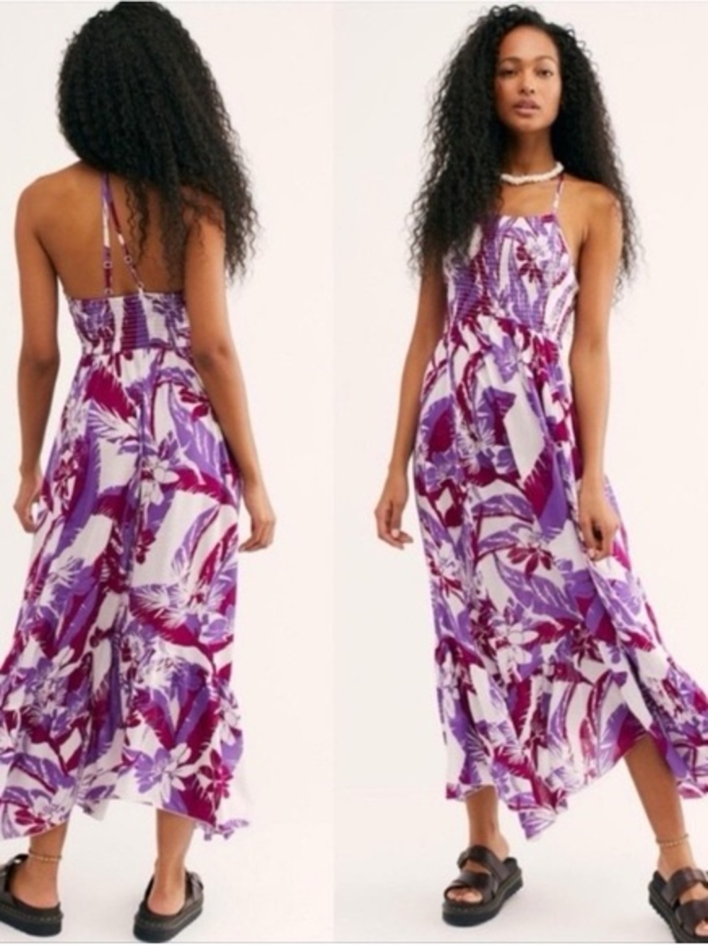 Intimately Free People Heat Wave Purple Floral Maxi Dress